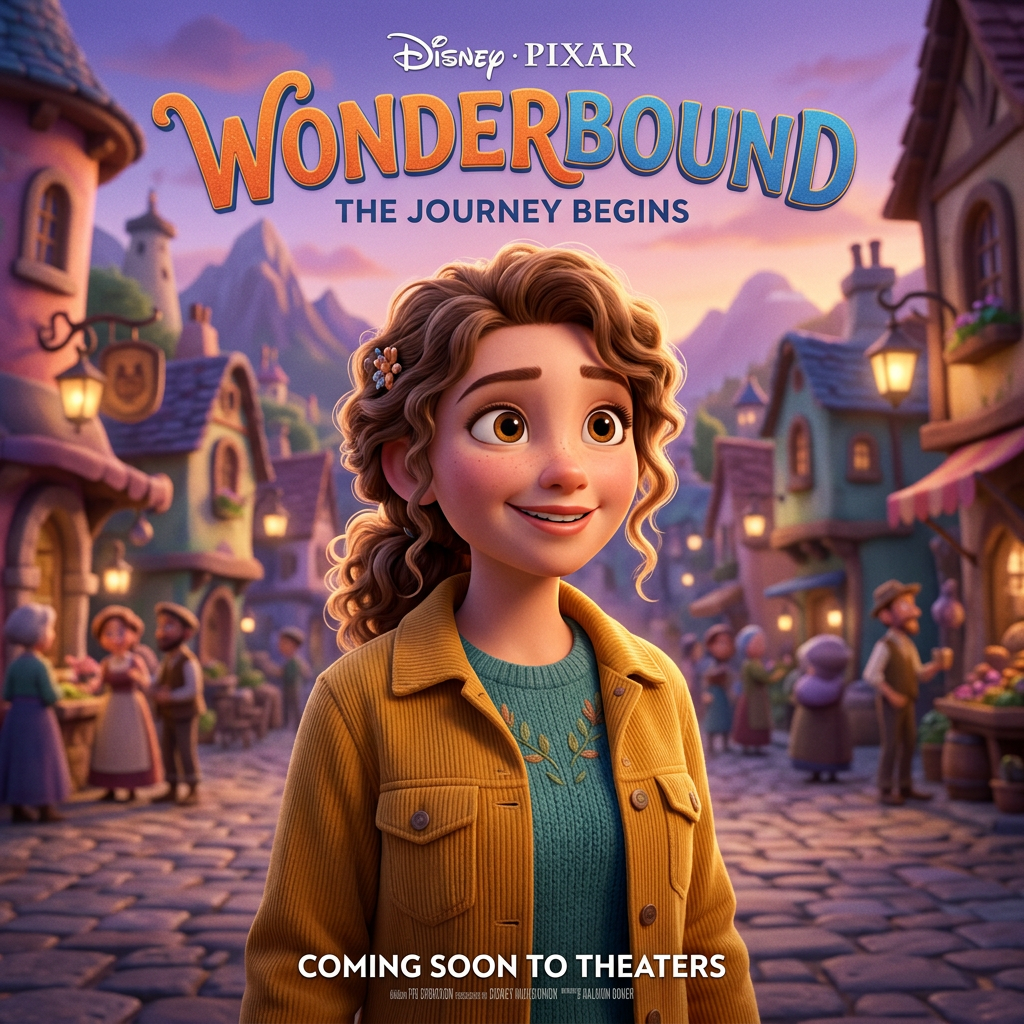 Disney Pixar 3D Movie Poster AI Trend AI portrait