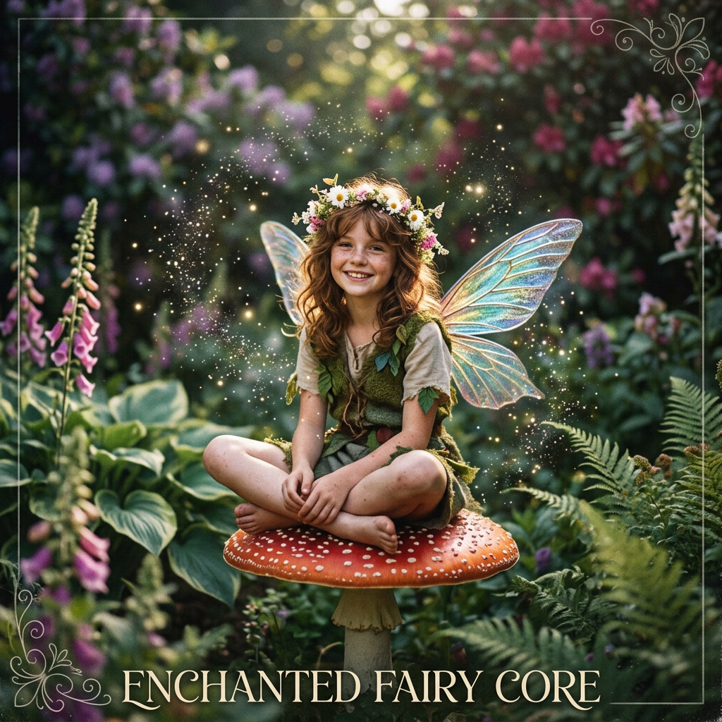 Enchanted Fairy Core Garden AI Filter AI portrait