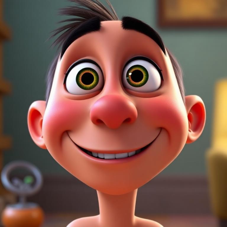 Pixar Animation AI portrait